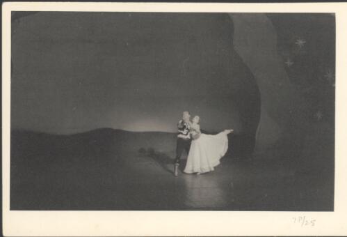 Anne MacKintosh as the Woman and Edouard Borovansky as the Man in Fantasy on Grieg's Concerto in A minor, Borovansky Ballet [4] [picture] / [Hugh P. Hall]