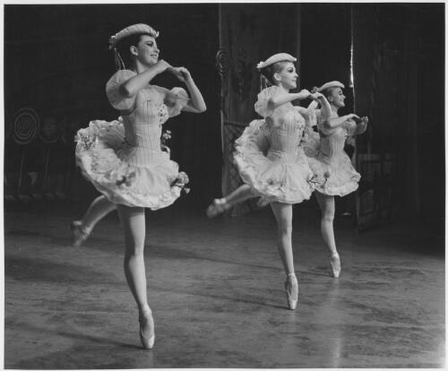 Kathleen Geldard (centre) with dancers from The Australian Ballet as Mirlitons in The Nutcracker, 1963 [2] [picture] / Eric Smith