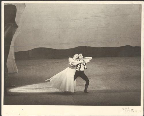 Anne MacKintosh as the Woman and Edouard Borovansky as the Man in Fantasy on Grieg's Concerto in A minor, Borovansky Ballet [7] [picture] / [Hugh P. Hall]