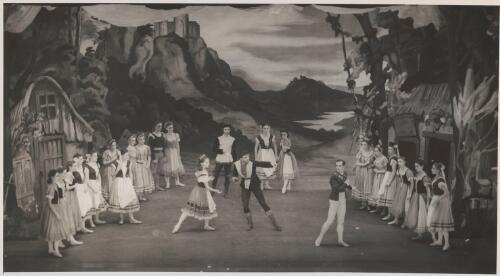 Sally Gilmour and Walter Gore in Giselle Act I, Ballet Rambert Australian tour, 1947-1949 [4] [picture] / Jean Stewart, Toorak