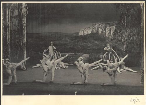 Dancers of the Borovansky Ballet in Australia, symbolical bush ballet [4] [picture] / [Hugh P. Hall]