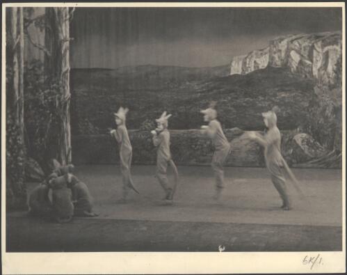 Dancers of the Borovansky Ballet in Australia, symbolical bush ballet [6] [picture] / [Hugh P. Hall]