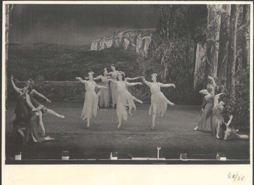 Dancers of the Borovansky Ballet in Australia, symbolical bush ballet [10] [picture] / [Hugh P. Hall]