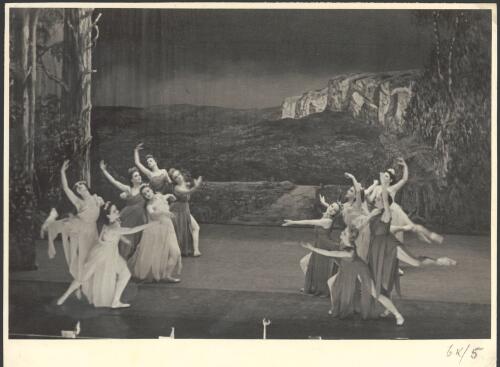 Dancers of the Borovansky Ballet in Australia, symbolical bush ballet [15] [picture] / [Hugh P. Hall]