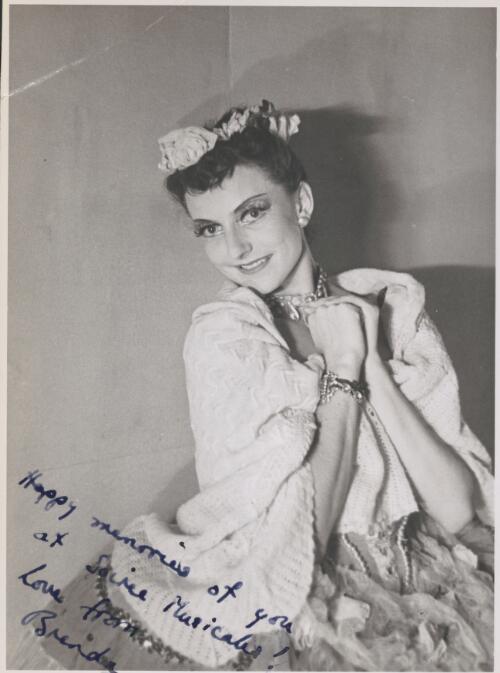 Portrait of Brenda Hamlyn, Ballet Rambert Australian tour, 1947-1949 [picture] / Jean Stewart, Toorak