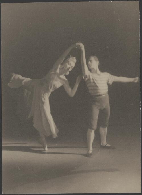Dorothy Stevenson and Martin Rubinstein in costume for Sea legend, Borovansky Ballet [1] [picture]