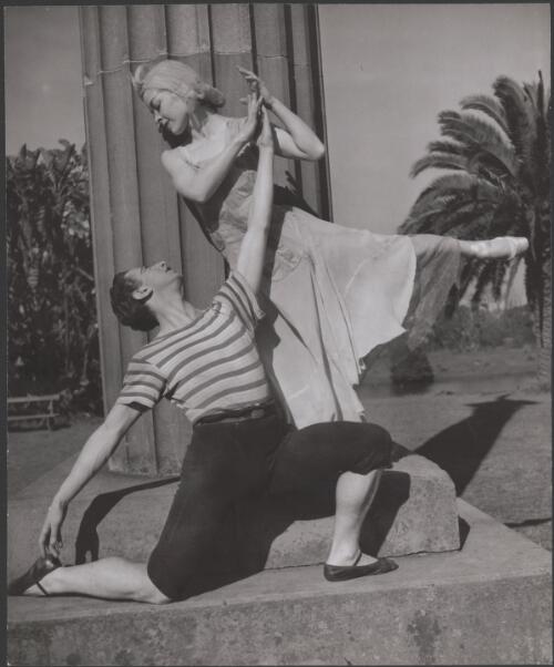 Dorothy Stevenson and Martin Rubinstein in costume for Sea legend, Borovansky Ballet [2] [picture]