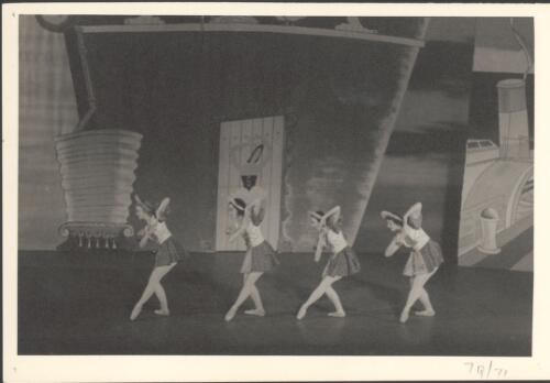 Grace McLean, Jonet Wilkie, an unidentified dancer and Marcia LaGruta in Façade, Borovansky Ballet [picture]/ [Hugh P. Hall]