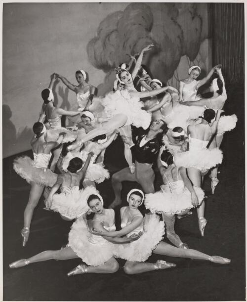 Scene from Swan Lake, Act II, Ballet Rambert tour of Australia, 1947 or 1948