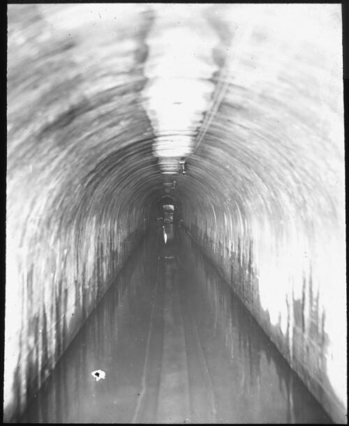 Interior of outfall sewer [picture] / W.J. Mildenhall