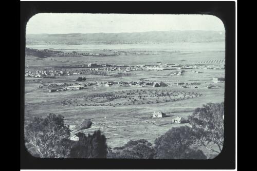 Early view of Eastlake from Red Hill (includes Red Hill, Forrest, Barton, Kingston, Manuka, Causeway and Duntroon) [picture] / W.J. Mildenhall