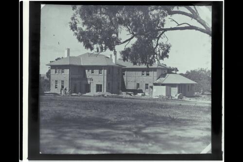 Prime Minister's Lodge under construction [picture] / W.J. Mildenhall
