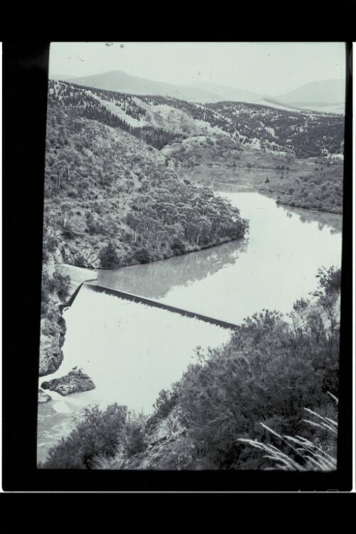 General view of Cotter Dam [picture] / W.J. Mildenhall