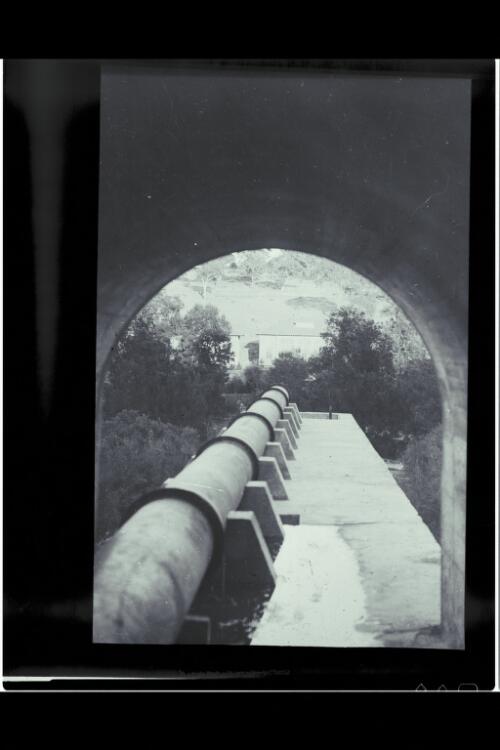Pipe from Cotter Dam to pumping station [picture] / W.J. Mildenhall