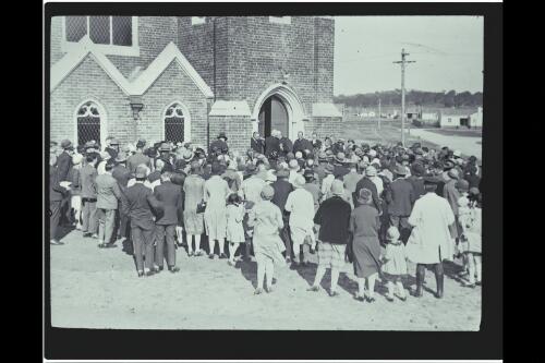 Opening of Methodist Church, South Ainslie (now Reid) [picture] / W.J. Mildenhall