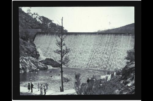 Wall of the Cotter Dam [picture] / W.J. Mildenhall