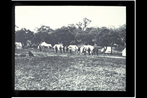 Construction camp, Canberra, 1920s [picture] / W.J. Mildenhall