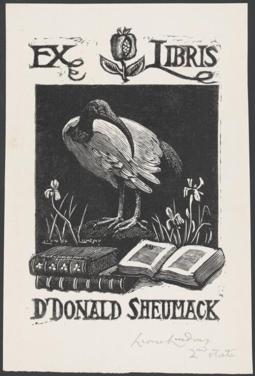 Bookplates [picture] / engraved and etched by Sir Lionel Lindsay