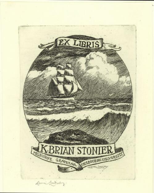 [Bookplate for K. Brian Stonier] [picture] / Lionel Lindsay