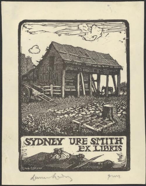Bookplate for Sydney Ure Smith [picture] / Lionel Lindsay