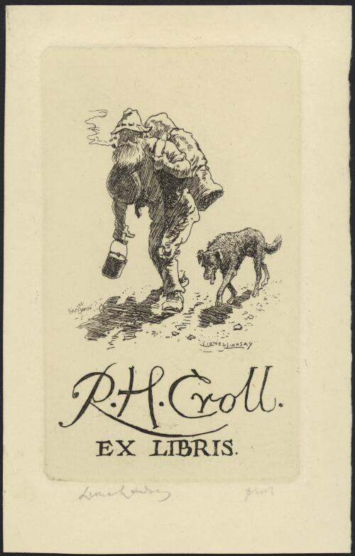 [Bookplate for R.H. Croll] [picture] / Lionel Lindsay