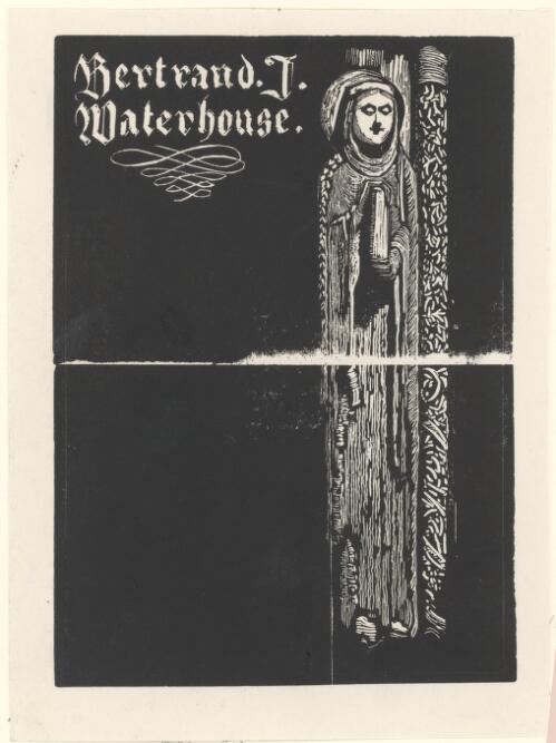 Bookplate for Bertrand J. Waterhouse [picture] / Lionel Lindsay