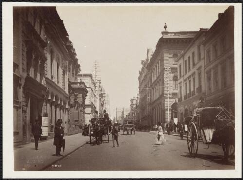 Pitt Street, Sydney, New South Wales, ca. 1880 [picture] / Charles Bayliss