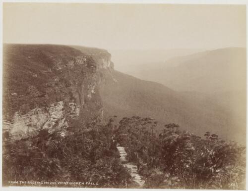 From the resting house, Wentworth Falls, New South Wales, ca. 1880 [picture] / Charles Bayliss