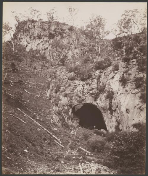 Entrance to the Grand Arch, Jenolan Caves, New South Wales [picture] / C. Bayliss