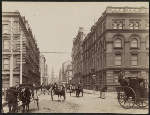 York Street, Sydney, New South Wales, ca. 1880 [picture] / Charles Bayliss