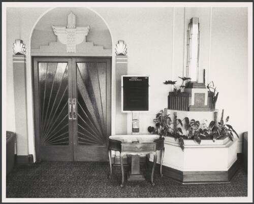 Interior view of Kinselas funeral home, Sydney, 1975 [picture] / Greg Battye