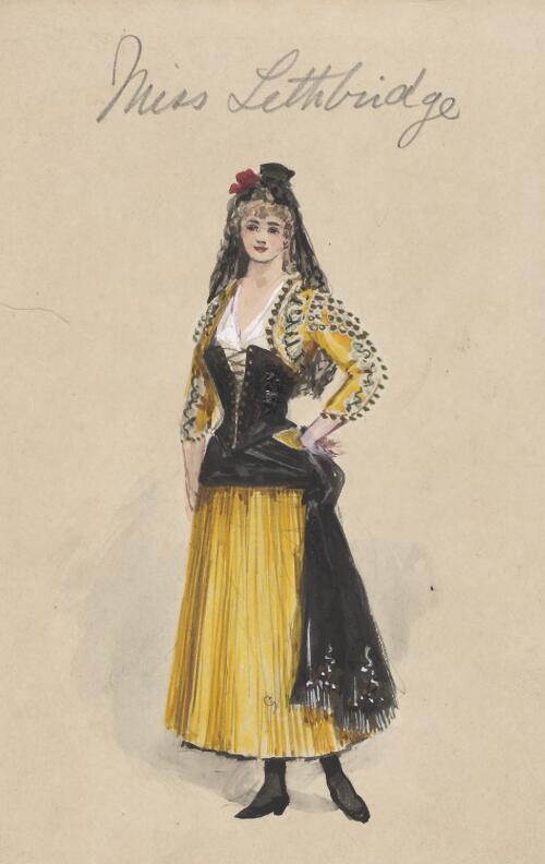 Album of costume designs for a production of Carmen up to data, ca. 1892 [picture]