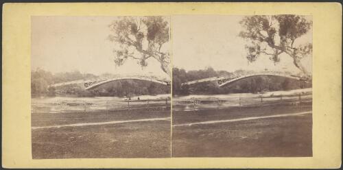 Footbridge to Botanical Gardens, Melbourne [picture] / Alfred Morris