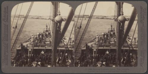 Passenger ship entering Fremantle Harbour, Western Australia, 1908 [picture] / Underwood and Underwood