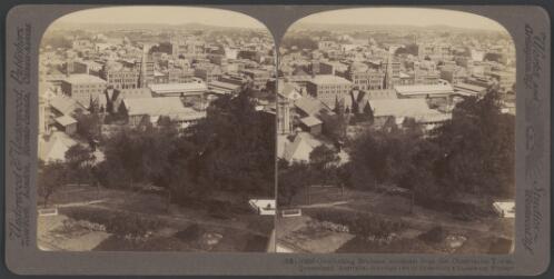 View of Brisbane, southeast from the Observation Tower, Queensland, 1908 [picture] / Underwood and Underwood