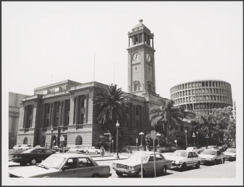 Newcastle Town Hall (built in 1929) with present day Council Chambers [picture] / Brendan Bell