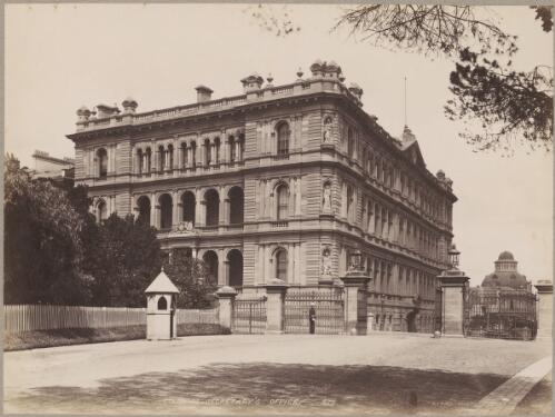 Colonial Secretary's Office, Bridge and Macquarie Streets, Sydney [picture] / Kerry & Co