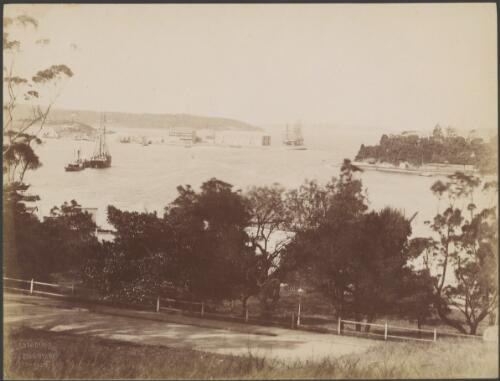 Sydney Harbour from the Art Gallery, Sydney, ca. 1883 [picture] / Charles H. Kerry