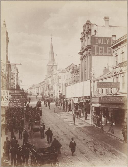 King Street, Sydney, New South Wales, 1880s? [picture] / Charles Kerry