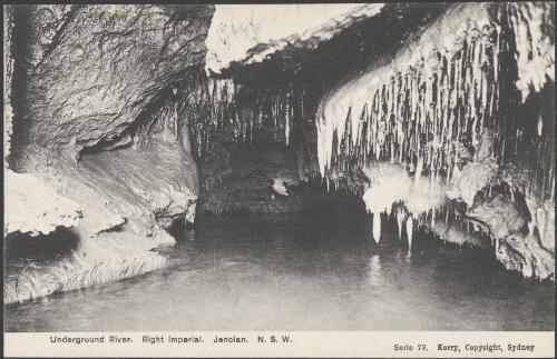 Underground river, Imperial Cave, Jenolan Caves, New South Wales [picture] / Kerry Photo