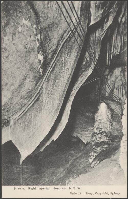 Shawls, Imperial Cave, Jenolan Caves, New South Wales [picture] / Kerry Photo