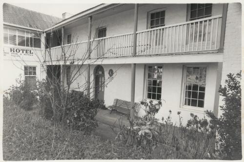 Exterior of the Bush Inn, New Norfolk, Tasmania, ca. 1972, 1 [picture] / Bruce Howard