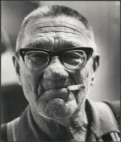 Harold Hodges, a patron of the Diggers Rest Hotel, Lightning Ridge, New South Wales, ca. 1972 [picture] / Bruce Howard