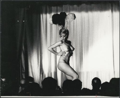 Stripper at the George Hotel, St Kilda, Melbourne, Victoria, ca. 1972, 1 [picture] / Bruce Howard
