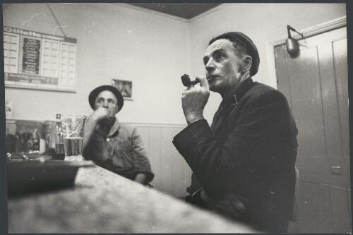 Drinkers in the Swiss Mountain Hotel, Blampied, Victoria, ca. 1972 [picture] / Bruce Howard
