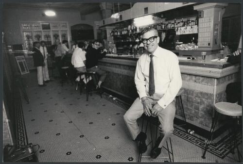 Peter Corones at Corones Hotel, Charleville, Queensland, ca. 1972 [picture] / Bruce Howard