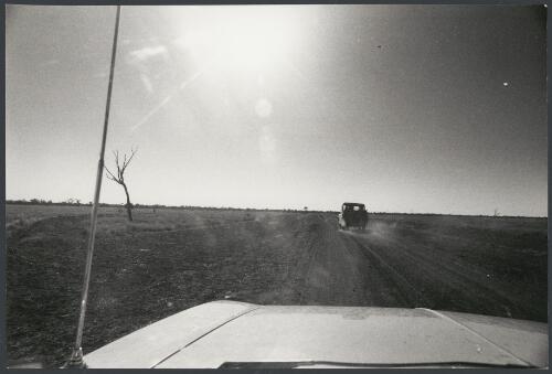 The road to Clancy's Overflow Hotel, Isisford, Queensland, ca. 1972 [picture] / Bruce Howard