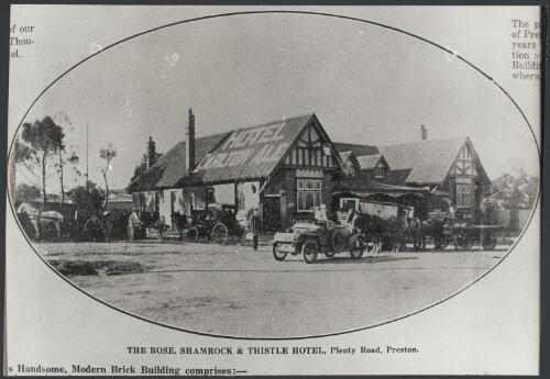 The Rose, Shamrock and Thistle Hotel as it was in 1927, Plenty Road, East Preston, Victoria [picture]