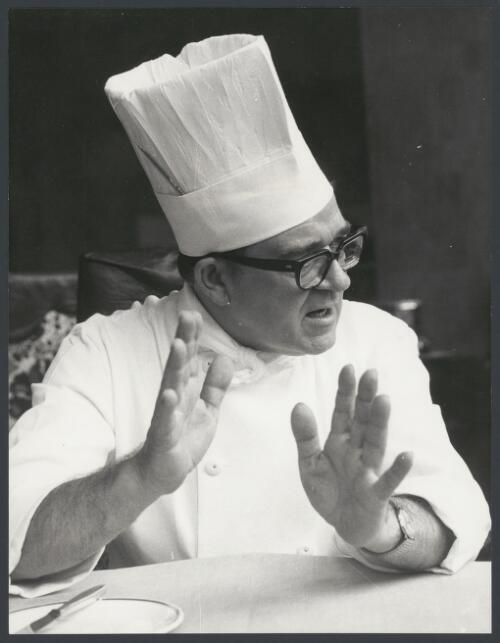 Bob Williams, chef of the Parmelia Hotel, Perth, Western Australia, ca. 1972, 3 [picture] / Bruce Howard