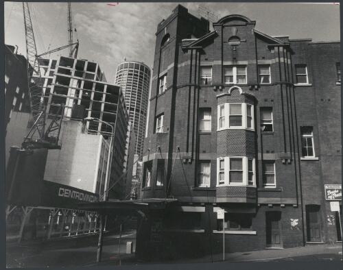 Newcastle Hotel and nearby building work, Sydney, New South Wales, ca. 1972 [picture] / Bruce Howard